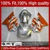 Carrozzeria iniezione per HONDA CBR600F4i CBR600 F4i 04 05 2006 2007 Kit 55No.211 CBR Silver Orange 600F4i 600 F4i FS CC F4 i 2004 2005 06 07 600CC CBR600FS 04-07 Carenatura OEM