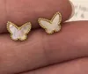 designer bracelets VAF 18K Gold Fashion Classic Sweet 4Four Leaf Clover Butterfly Bracelet Earrings Necklace Jewelry Set for S925 Silver Van Women8082168