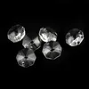 2000/lot 14mm Clear Crystal Octagon Beads 1 Hole For Chandelier Parts Diy Curtain Accessories