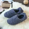 Slippers For Women Womens Slides Furry Home House CN(Origin) Winter Low (1cm-3cm) Flat With Non-slip Wooden Floor