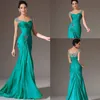 2021 Nowy projekt Best Selling Mermaid V-Neck Sweep Pociąg Szyfonowy Czapka Rękaw Prom Dresses Zroszony plisy Rabat Prom Suknie Formalne Suknie Wieczorowe