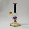 10-дюймовые толстые бонг кальяны Heaky Sage Sage Oil DAB буровые буровые головки Percolator стекло бонги прямые трубы водопроводные трубы 14 мм женское соединение с миской