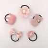 Kids Designer Hair Accessories Baby Bow Rubber Band Children Dont Hurt Hair Cute Fabric Hair Band BabyGirl Fruit Tie Choker Head Rope 815 V2