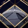 Элегантные листья прозрачные Zircon Свадьба свадьбы Tiaras Hairbands Кристалл Невесты Аксессуары для волос Вечерние Волос Ювелирные Изделия X0625