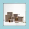 Presente Wrap Event Party Fontes Festivo Home Garden 10 Pcs Kraft der Box para Doces Cookie Embalagem, Black Paper Wedding Favor Boxes, Brown Ba