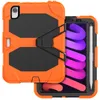 Construído em Tela Protector Tablets Casos para ipad Mini 6 12.9 10.9 Air4 11 10.2 Amor PC Defensor Espessura Silicone Shokproof