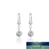 925 Sterling Silverörhängen för kvinnor Full Zirconia Cubic Danger Earing With Stones Wedding Bridal Fine Jewelry Accessories6387907