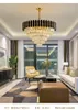 Luxury K9 Crystal Chandeliers For Living Room Bedroom Black Metal Led Indoor Lighting House Decoration