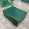 Y Rolexables Caja de reloj verde perpetuo de alta calidad de lujo Cajas de madera para 116660 126600 126710 126711 116500 116610 Watches345D