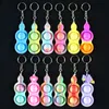 150PCS/DHL popet fidget poo-its key ring simple sensory keychains TikTok New push bubble popper popping toys silicone key chain kids decompression toy G10DQAY