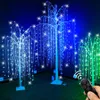 Colorful Led Lighted Willow Tree Christmas Decoration Light with 18 Color Changing Timer Remote String Fairy Light For Holiday