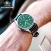 Mecânica automática dos homens de Sapphire Cristal de aço inoxidável NH35 Piloto Watch1940 Couro impermeável relógio automático homens 210804