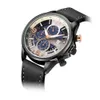 Leather Mens Watch Quartz Nieuwe modeproducten in Europa en Amerika Waterdichte sporthorloges Bedrijfsstijl Luxe binnenin Collect Collect