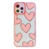 Soft Love Transparent Heart Phone Cases voor iPhone 11 12 13 PRO MAX XS X XR 7 8 Plus SE SCHOKELDVEREISTE COVER CASE
