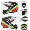 Casques de moto Casque vert Casco Moto Off Road ATV Dirt Bike Descente DH Capacete Lunettes Motocross