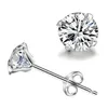 Sterling Silber Diamant Stick Ohrringe Frauen Zirkon Ohrstecker Ringe Hochzeit Modeschmuck Geschenk Will und Sandy