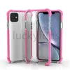 Dla iPhone 12Mini Pro 11 Max XR X 6 7 8 Plus Crystal Clear Telefon Case Przezroczysty Slim Miękki TPU Hard PC Powrót Okładka z kompatybilnym dopasowaniem