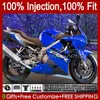 100% passform OEM Fairings för Honda CBR 600F4 600FS 600 F4 Blue Black FS CC 99-00 Body 54NO.243 600cc CBR600 F4 CBR600F4 99 00 CBR600Fs 1999 2000 Injektionsform Bodywork