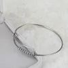 Polishedplus Customized Alex Titanium Adjustable Bangle Steel Beads Bracelet Personalized for Women Girl Jewelry Gift Q0622