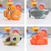 Baby Bad Spielzeug Finden Nemo Spray Wasser Squeeze Weiche Gummi Kinder Badezimmer Spielen Tiere Badewanne Angeln Schwimmbad Spielzeug 210712