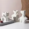 Indic Ceramic Цветочная ваза Женщина Форма Форма Тело Форма Женский Декор Вазы Кабина Декор Декор Декор Полка Спочта Домашнее Украшение Домашнего Украшения 211103