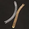 Luxe Gouden Manchet Roestvrij Stalen Armband Polsband Mannen Sieraden Armbanden Armbanden Cadeau voor Hem