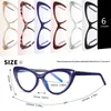 العلامة التجارية AOFLY تصميم القط العين الضوء الأزرق حجب نظارات المرأة الأزياء ألعاب الكمبيوتر البصريات النظارات إطارات الإناث uv400