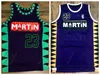 Martin Payne TV Show Marty Mar # 23 Basketball Jersey Homme Cousu Violet Taille S-XXL Maillots de qualité supérieure