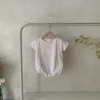 Korean Style Summer Baby Girls Boys Bodysuit Candy Color Striped Jumpsuit born Cute Kids Clothes E231 210610