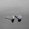 sterling Silver Diamond Stick Earrings Body Women Zircon Stud Rings Wedding Percing Moder