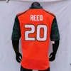 Miami Hurricanes Camisa de futebol NCAA College Tyler Van Dyke Henry Parrish Jr. Mark Fletcher Sean Taylor Mauigoa Jovem Restrepo Allen Chaney Jr.