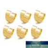 Pcs Table Decoration Golden Alloy Practical Buckle Napkin Ring El Serviette Holder Restaurant Dinner Room Party Banquet Rings Factory price expert design Quality