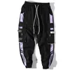 EFUNGAL Farbblock Herren Jogginghose Unisex Trainingshose Hip Hop Frühling Herbst Streetwear Mittelschwere lose Harem Jogger FD133 210715