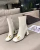 Luksusowy projektantek Nowe kobiece buty do kostki A1 skórzany zamek błyskawiczny podwójny but na obcasie Modka Wygodna najwyższej jakości rozmiar 35-40