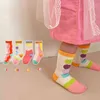 Mola miúda meias 4 pares / lote coreano desenhos animados meninos meninos meninas meias de algodão 1-8years crianças sports socks 211028