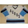 Customizevintage 1974-75ヒューストンEros Gordie Howe Hockey Jersey Embroidery StitchedまたはCustom Any Any Number Retro Jersey