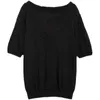 L-4XL plus size women fashion v neck lace kint sweater pullover short sleeve solid thin Oversized sweaters jersey mujer 210604