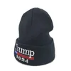 Trump 2024 Beanie Caps Campaña americana Sombrero de punto Gorro de lana para exteriores Gorros cálidos y fríos para hombres y mujeres Balck Red Party GYL108