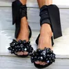 Zomer nieuwe mode voet ring riem sandalen grote maat riemen kristal kralen trend prinses wind explosie licht schoenen voor vrouwen y0907