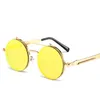Double Lens Fashion Flip Up Steampunk Vintage Retro Style Round Sunglasses Spring Legs Clamshell Eyewaer3689832