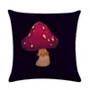 45 45 cm Cartoon Mushroom Soft Cushion Cover 40 45 48 cm bomullslinne kudde för bäddsoffa hem dekorativ zy526 kudde dekorat258o