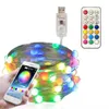 New LED RGB Christmas Fairy Lights Strings 200+ Lighting Mode Waterproof Garland String Light For Outdoor Decoration Holiday Lightings D1.5