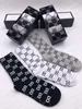 GGITY GC GG GG MEN's SOCKS Designer Men Vier seizoen Sports sok mode 5 paren set klassieke vrouwen design sokken hoge kwaliteit g letterpatroon borduurwerk 766 134