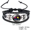 Glas Cabochon Armband Autismus weben einstellbare Mehrschicht -Wrap -Armbänder Charm Mode Schmuck Will und Sandy