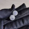 الهيب هوب مايكرو تمهيد جولة الأبيض الزركون أقراط للرجال النساء الصخرة نمط الذهب بلينغ الأزياء Z4T328