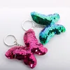 paillette Sequin Butterfly Key Rings Animal Pendant Keychain holder bag hangs fashion Jewelry