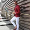 Nowa Moda Luksusowe Frezowanie Mężczyzn Garnitury Prom Party Blazer Costume Homme Terno Masculino Groom Nosić ślub 2 szt