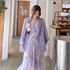 Púrpura Pequeño Traje Chaqueta Abrigo Mujer Verano Coreano Oficina Dama Abrigos Moda Casual Blazer Prendas de abrigo 210514