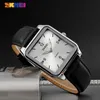 SKMEI Fashion Square Dial Design Men Watch Casual Mens Quartz Armbandsur Vattentäta klockor för manlig present Reloj Hombre 1603 Q0524