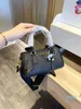 High quality Fashion women shoulder bags Unique triangle logo Genuine Leather Chest pack lady Tote handbags presbyopic purse messenger